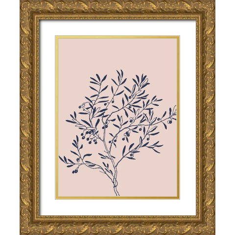 Botany 2 Gold Ornate Wood Framed Art Print with Double Matting by Phillip, Jamie