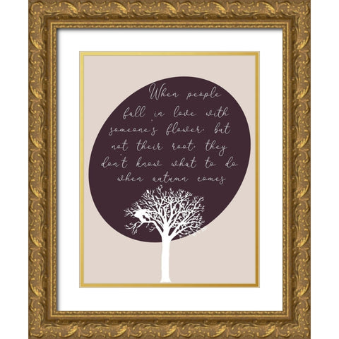 Autumn Beauty Gold Ornate Wood Framed Art Print with Double Matting by Phillip, Jamie