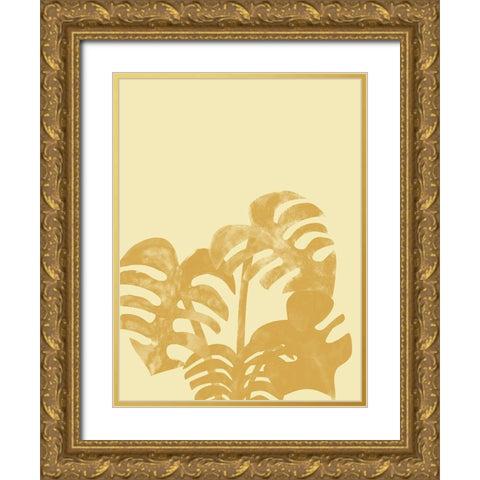 Tropical Fern 2 Gold Ornate Wood Framed Art Print with Double Matting by Phillip, Jamie