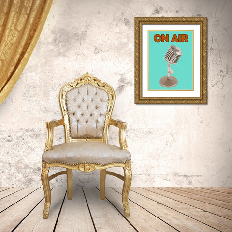 On Air Gold Ornate Wood Framed Art Print with Double Matting by Phillip, Jamie