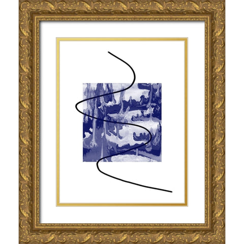 Radio Waves 1 Gold Ornate Wood Framed Art Print with Double Matting by Phillip, Jamie