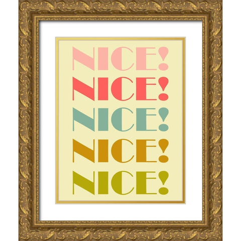 Nice! Gold Ornate Wood Framed Art Print with Double Matting by Phillip, Jamie