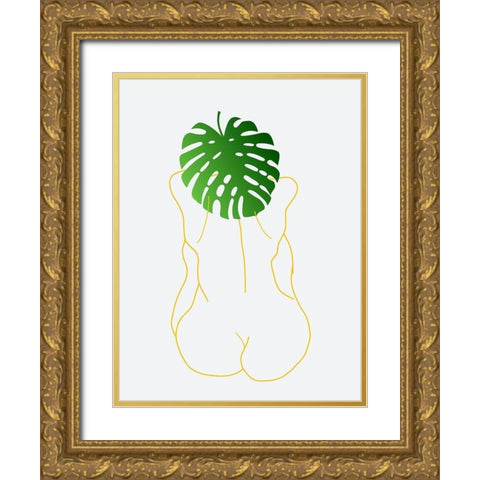 Bath Time Gold Ornate Wood Framed Art Print with Double Matting by Phillip, Jamie
