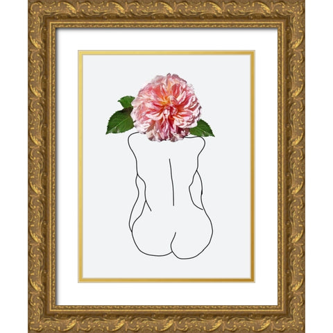 Bath Time 2 Gold Ornate Wood Framed Art Print with Double Matting by Phillip, Jamie