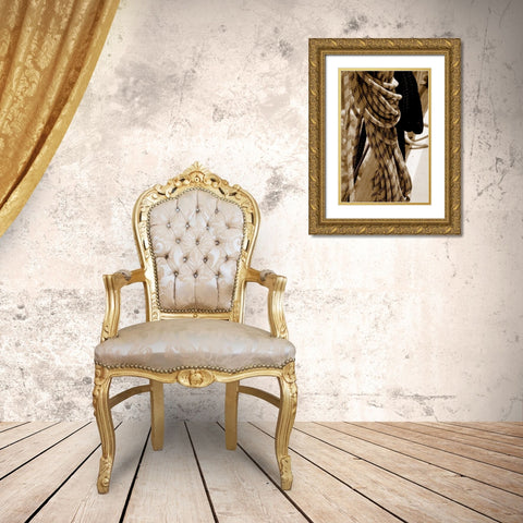 Nautica Gold Ornate Wood Framed Art Print with Double Matting by Phillip, Jamie