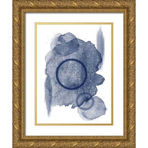 Splended Blue Gold Ornate Wood Framed Art Print with Double Matting by Phillip, Jamie