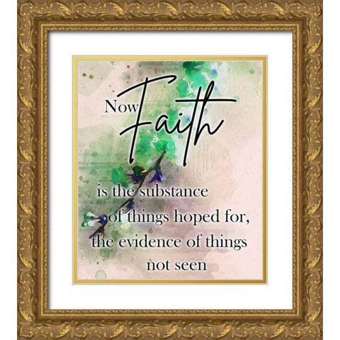 Biblical Faith Gold Ornate Wood Framed Art Print with Double Matting by Phillip, Jamie