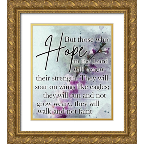 Biblical Hope Gold Ornate Wood Framed Art Print with Double Matting by Phillip, Jamie