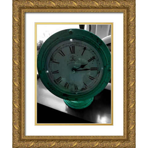 Vintage Time Gold Ornate Wood Framed Art Print with Double Matting by Phillip, Jamie