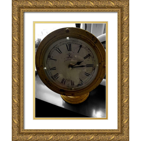 Vintage Time 2 Gold Ornate Wood Framed Art Print with Double Matting by Phillip, Jamie