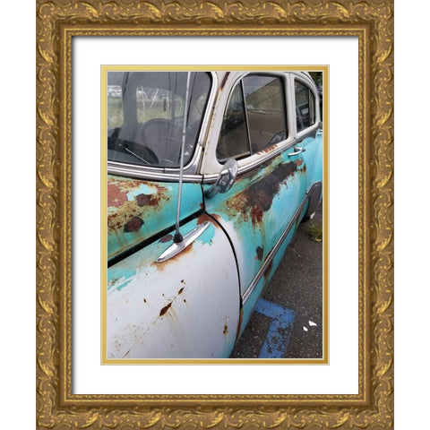 Race Track Gold Ornate Wood Framed Art Print with Double Matting by Phillip, Jamie