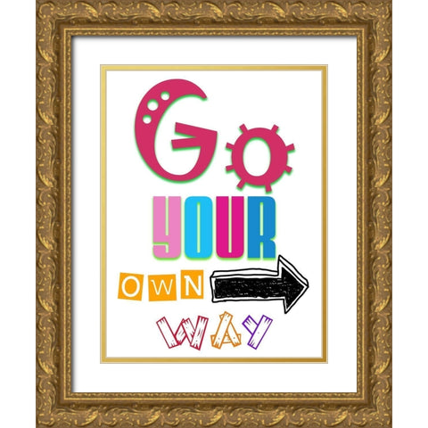 Your Own Waay Gold Ornate Wood Framed Art Print with Double Matting by Phillip, Jamie