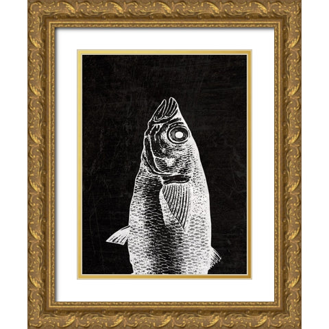 Black Fin Gold Ornate Wood Framed Art Print with Double Matting by Phillip, Jamie
