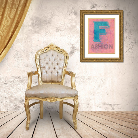 Fashion Gold Ornate Wood Framed Art Print with Double Matting by Phillip, Jamie
