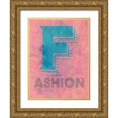Fashion Gold Ornate Wood Framed Art Print with Double Matting by Phillip, Jamie