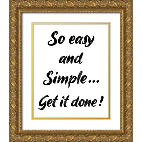 Simple Gold Ornate Wood Framed Art Print with Double Matting by Phillip, Jamie