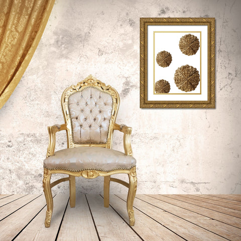 Medalian Gold Gold Ornate Wood Framed Art Print with Double Matting by Phillip, Jamie