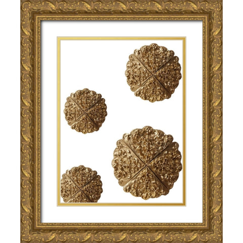 Medalian Gold Gold Ornate Wood Framed Art Print with Double Matting by Phillip, Jamie
