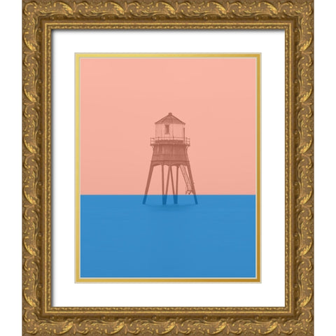 Strange Tide Gold Ornate Wood Framed Art Print with Double Matting by Phillip, Jamie