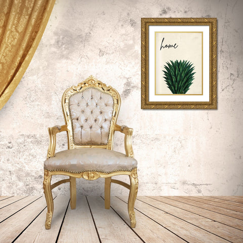 Country Home Gold Ornate Wood Framed Art Print with Double Matting by Phillip, Jamie