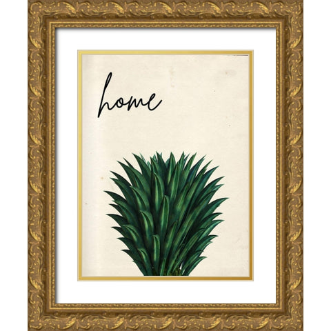 Country Home Gold Ornate Wood Framed Art Print with Double Matting by Phillip, Jamie