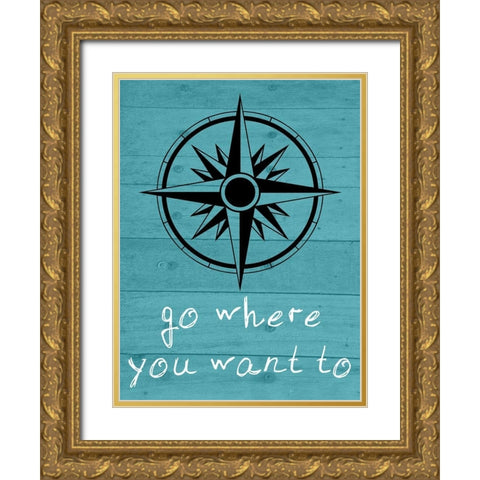 Brave Gold Ornate Wood Framed Art Print with Double Matting by Phillip, Jamie