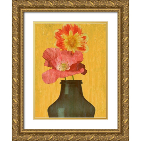 Spring Vase Gold Ornate Wood Framed Art Print with Double Matting by Phillip, Jamie