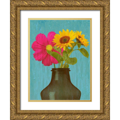 Spring Vase 2 Gold Ornate Wood Framed Art Print with Double Matting by Phillip, Jamie