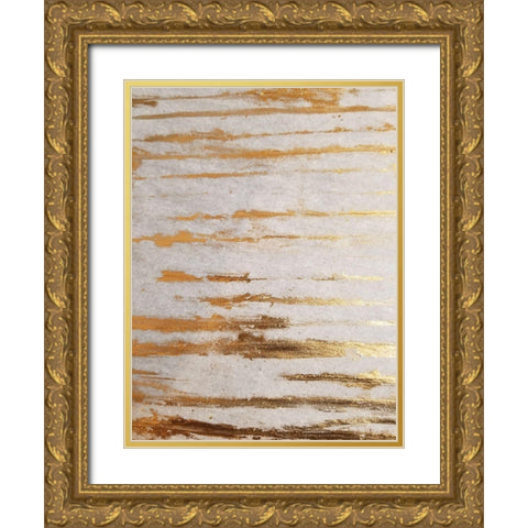 Golden Creation 1 Gold Ornate Wood Framed Art Print with Double Matting by Phillip, Jamie