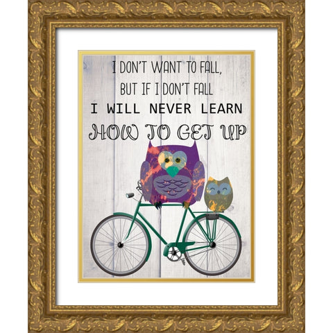 Bicycle Travel 6 Gold Ornate Wood Framed Art Print with Double Matting by Phillip, Jamie