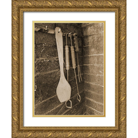 Old Cook House 1 Gold Ornate Wood Framed Art Print with Double Matting by Phillip, Jamie