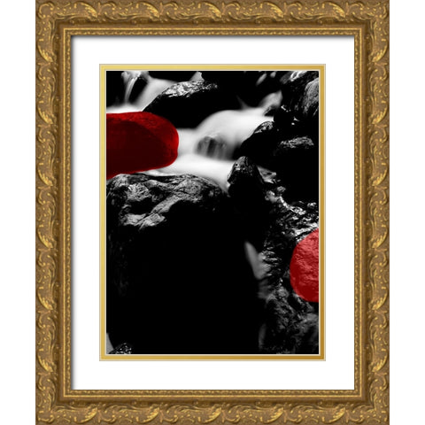 Red Rocks River 2 Gold Ornate Wood Framed Art Print with Double Matting by Phillip, Jamie