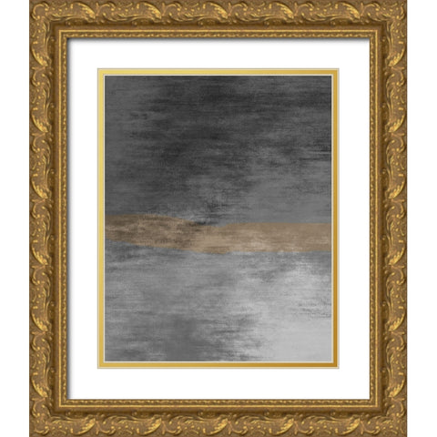 Night And Gold Gold Ornate Wood Framed Art Print with Double Matting by Phillip, Jamie