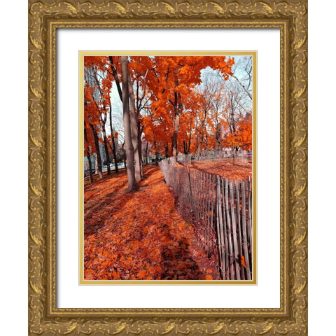 Silent Nature 9 Gold Ornate Wood Framed Art Print with Double Matting by Phillip, Jamie