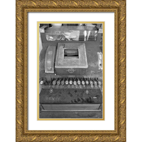 Cash Register Gold Ornate Wood Framed Art Print with Double Matting by Phillip, Jamie