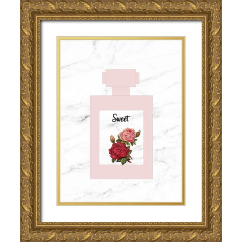 Sweet Gold Ornate Wood Framed Art Print with Double Matting by Phillip, Jamie