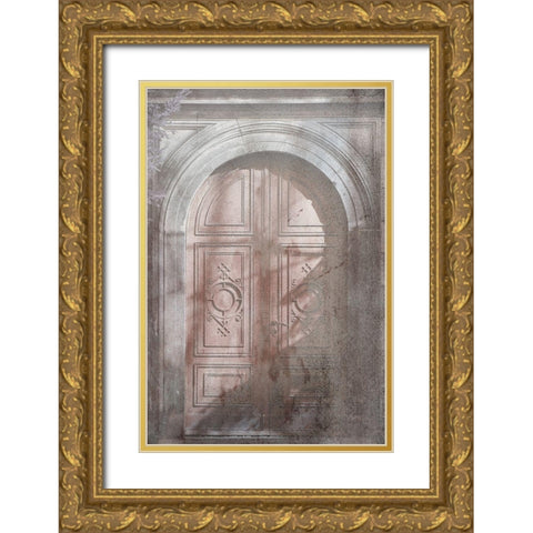 Play Door Gold Ornate Wood Framed Art Print with Double Matting by Phillip, Jamie