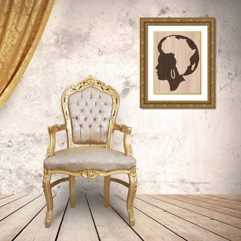 Mother Land Gold Ornate Wood Framed Art Print with Double Matting by Phillip, Jamie