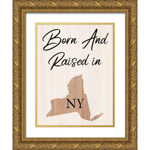 New York Gold Ornate Wood Framed Art Print with Double Matting by Phillip, Jamie