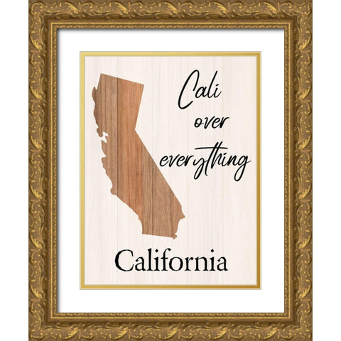 California Gold Ornate Wood Framed Art Print with Double Matting by Phillip, Jamie