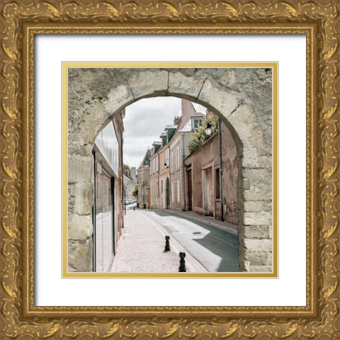 Ally Way Gold Ornate Wood Framed Art Print with Double Matting by Phillip, Jamie