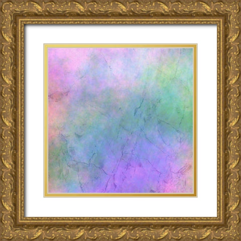 Blending Crystal Gold Ornate Wood Framed Art Print with Double Matting by Phillip, Jamie