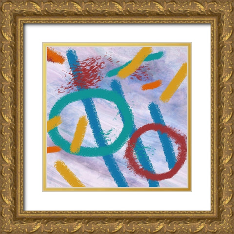 Blanch Abstract 2 Gold Ornate Wood Framed Art Print with Double Matting by Phillip, Jamie