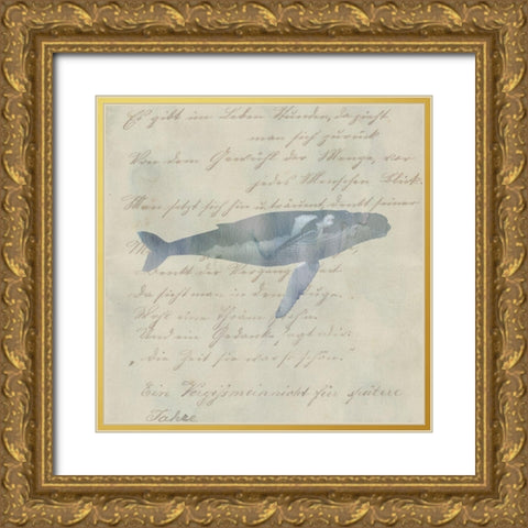 Whale Done Gold Ornate Wood Framed Art Print with Double Matting by Phillip, Jamie