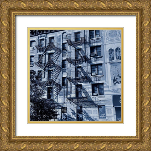 Urban Life 1 Gold Ornate Wood Framed Art Print with Double Matting by Phillip, Jamie