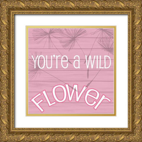 Wild Flower Gold Ornate Wood Framed Art Print with Double Matting by Phillip, Jamie
