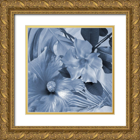 Tropical Floral 4 Gold Ornate Wood Framed Art Print with Double Matting by Phillip, Jamie