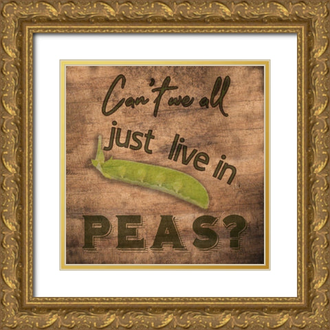 Kitchen Talk 4 Gold Ornate Wood Framed Art Print with Double Matting by Phillip, Jamie