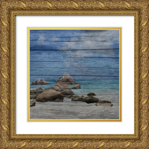 Grand Bay Gold Ornate Wood Framed Art Print with Double Matting by Phillip, Jamie