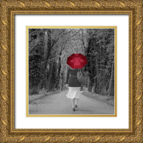 Elegant Step Gold Ornate Wood Framed Art Print with Double Matting by Phillip, Jamie